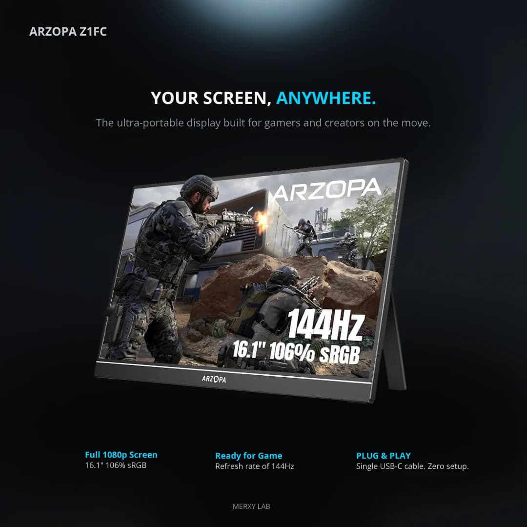 ARZOPA Z1FC Portable Monitor - view 01